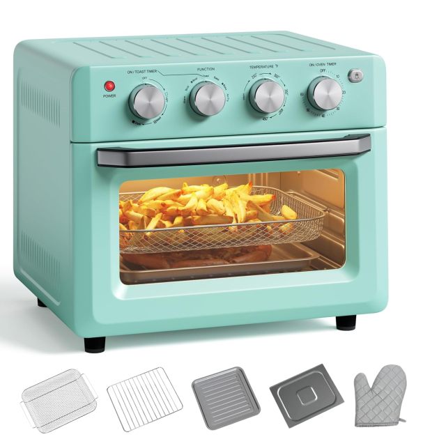 ARLIME Toaster Oven Countertop, 7-in-1 Convection Oven with Air Fry, Bake, Broil, Toast, Dehydrate, Pizza, Warm Function