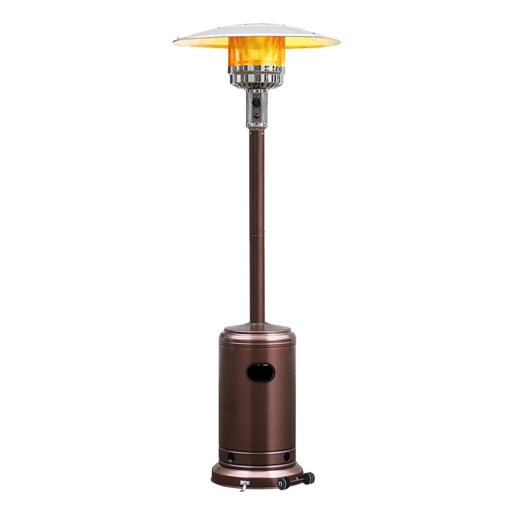 ARLIME Patio Heater Outdoor, 48000 BTU Gas Patio Heater with Trip-over Protection & CSA Certified