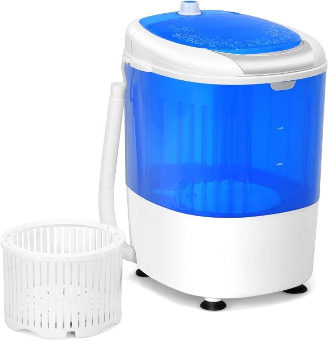 ARLIME Portable Washing Machine, Mini Washer and Dryer Combo w/ 5.5lbs Washing Capacity, Spin Cycle Basket