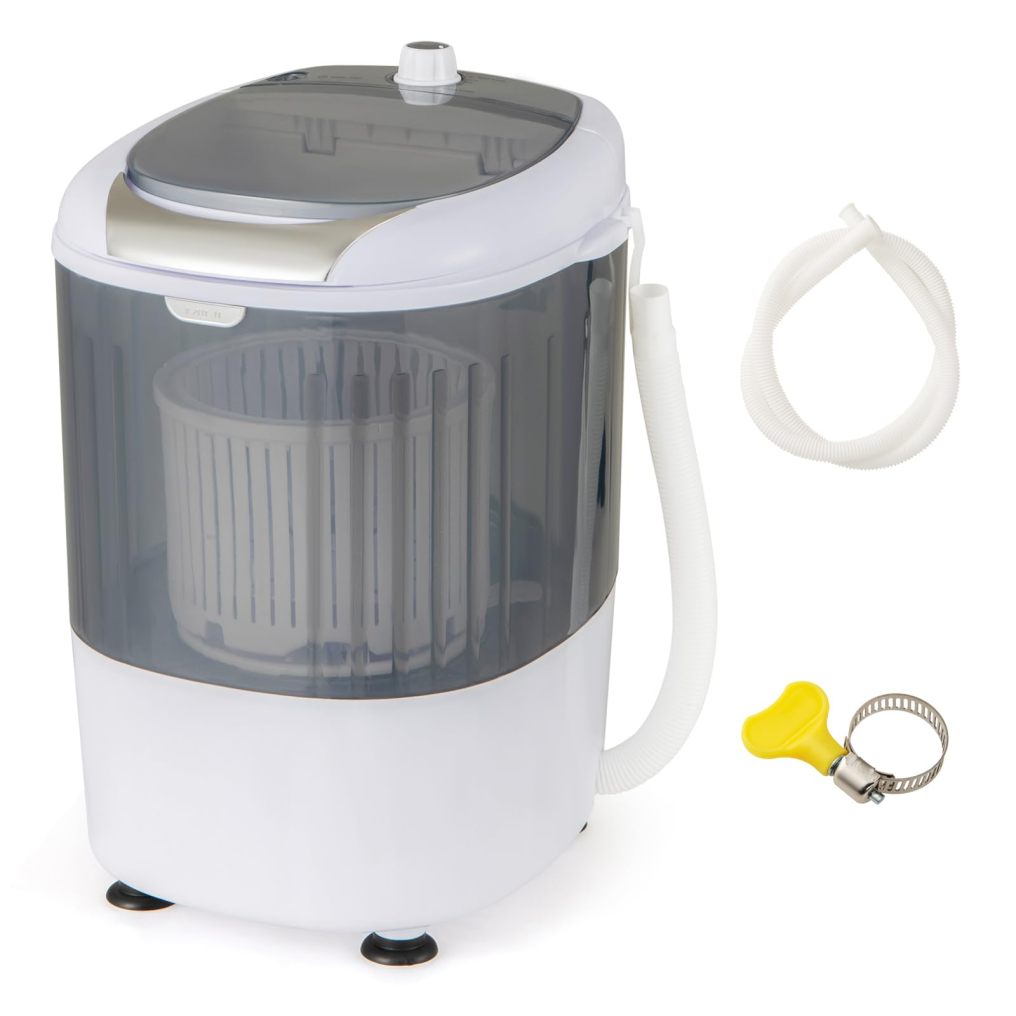 ARLIME Portable Washing Machine, Mini Washer and Dryer Combo w/ 5.5lbs Washing Capacity, Spin Cycle Basket