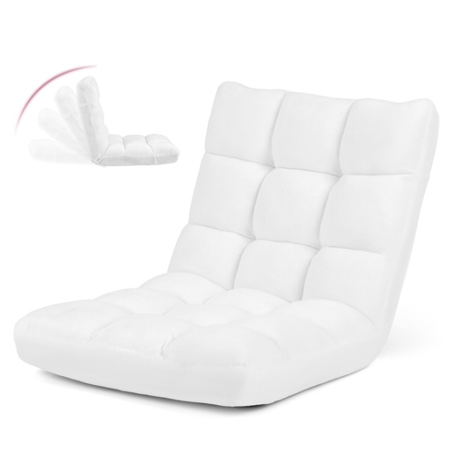 ARLIME 14-Position Floor Sofa, Folding Gaming Sofa Chair, Angle Adjustable Sleeper Bed, Couch Recliner