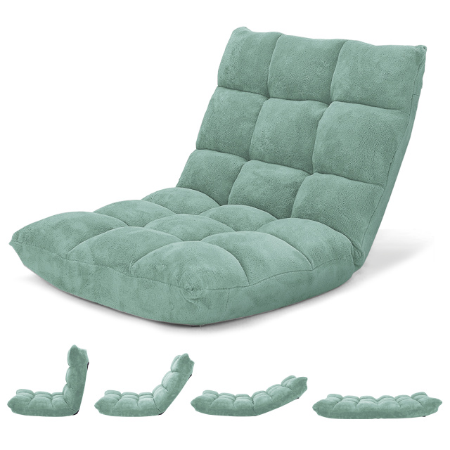 ARLIME 14-Position Floor Sofa, Folding Gaming Sofa Chair, Angle Adjustable Sleeper Bed, Couch Recliner
