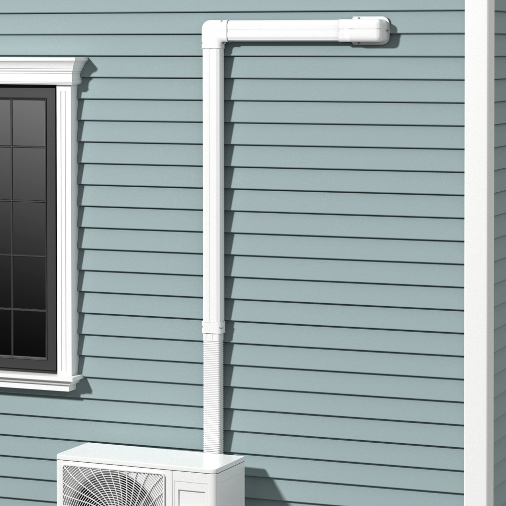 4 Inches W Mini Decorative PVC Slim Line Cover Kit-16ft