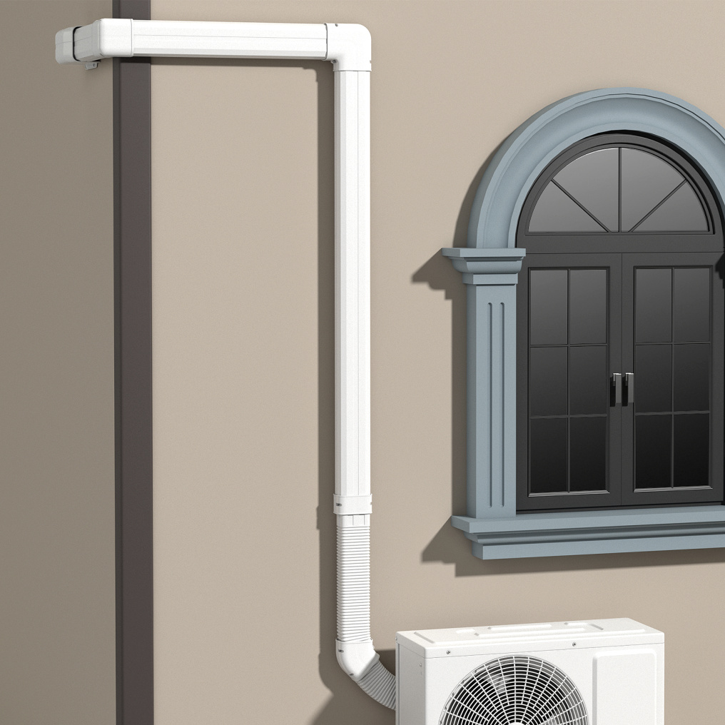 4 Inches W Mini Decorative PVC Slim Line Cover Kit-16ft