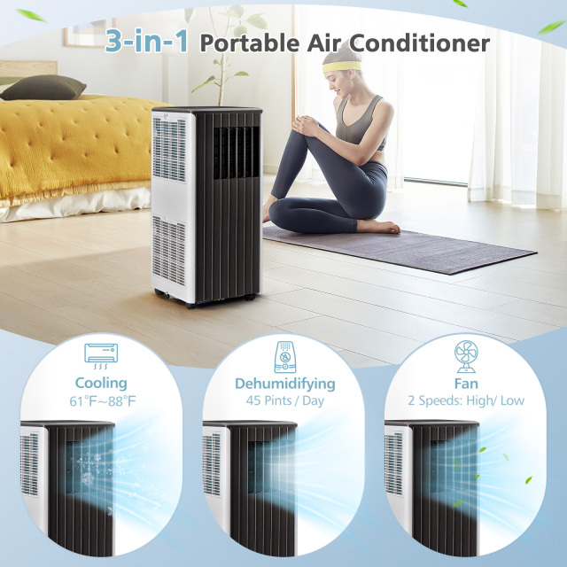 8000 BTU Portable Air Conditioner with Cool Humidifier