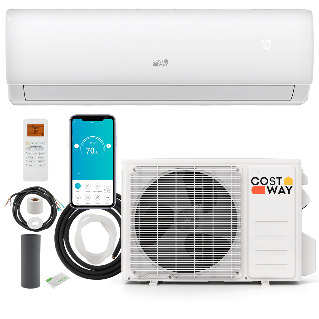 EchoCool Series​​ 11500 BTU 208/230V Mini Split Air Conditioner and Heater Pump System