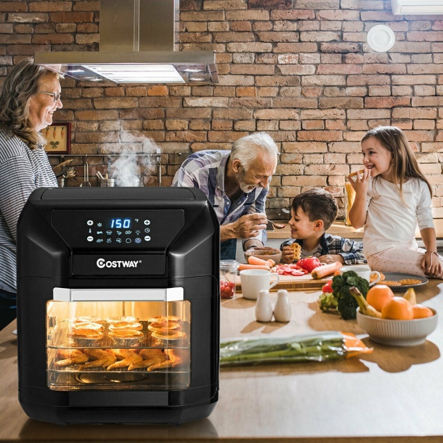 7-in-1 Kitchen 10.6 QT Electric Air Fryer Roast Toaster Oven with Multiple Accessories for Kitchen