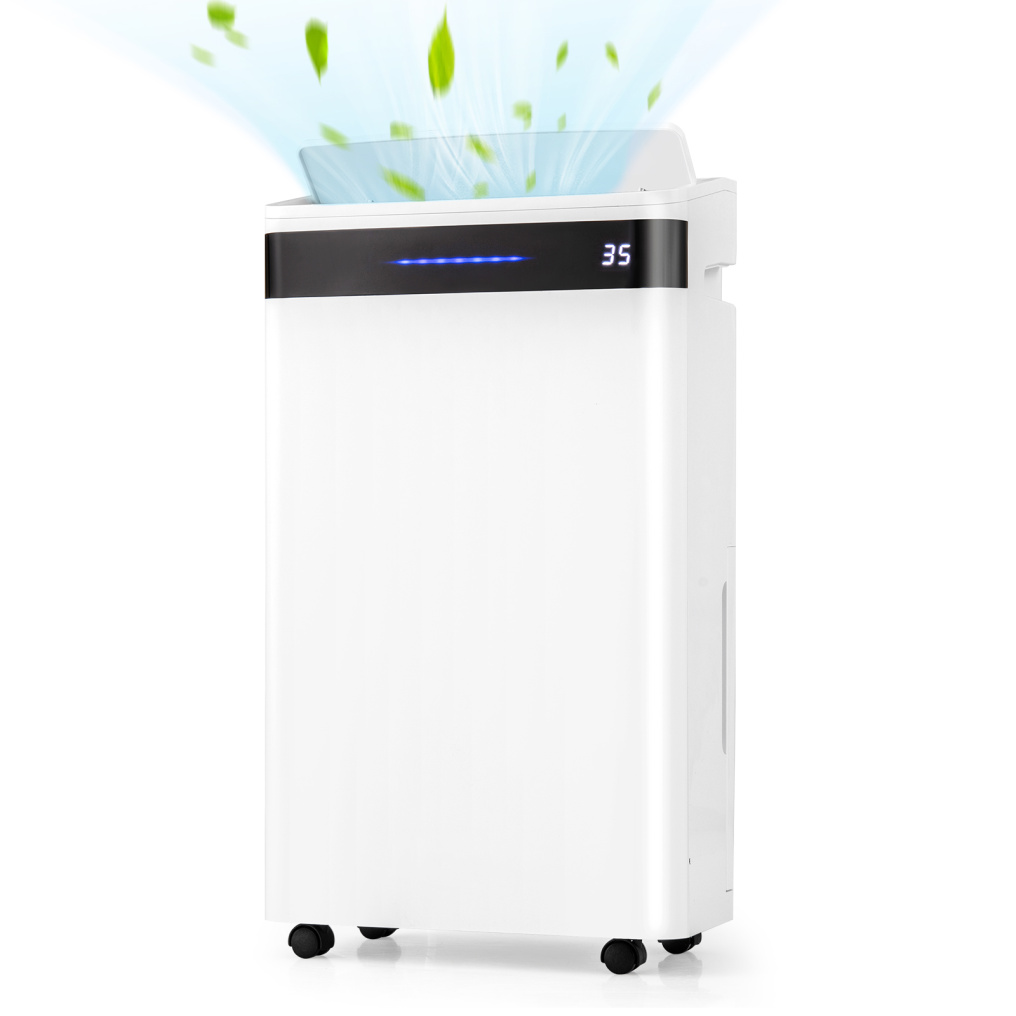 4500 Sq. Ft 57 Pint Dehumidifier for Home and Basement-White